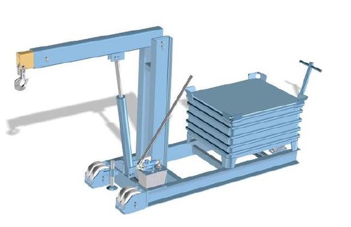 U003720A1-Hydraulic workshop crane, Hywema