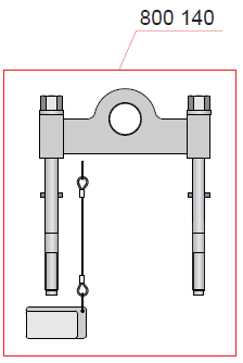 800140-Extractor tool for injection tappet, W32