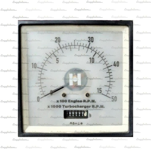 Tachometer & hour counter, 0-10V [In line, New type, SHIP STOCK]