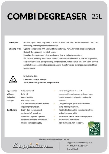 Combi degreaser