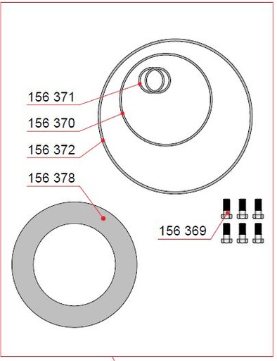 156380-Spare part set, TPL67-C33 [KIT2, Sealing set]