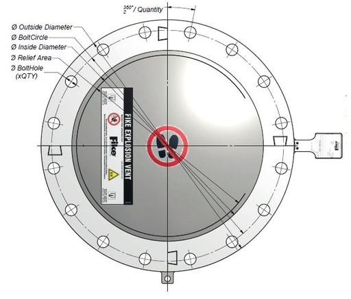 Rupture disc, Fike [DN1000]