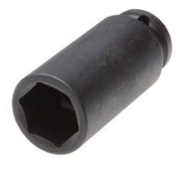 791LT-19-Impact socket wrench, Long, Mono-hex, 19mm, 3/4" drive