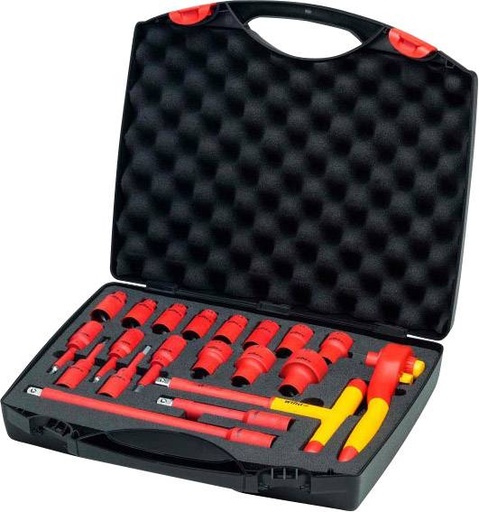 43024-Insulated ratchet socket, WIHA [20 piece set-1/2"]