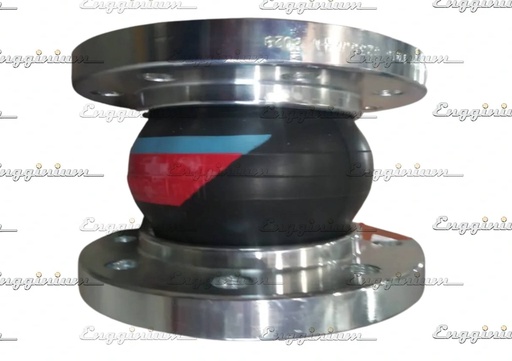 Rubber compensator, DN40 [Lube oil, PN10/16, Red/Blue label