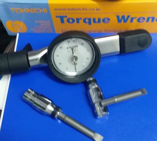 Torque wrench, 0-25 Nm, Dial type with attachment